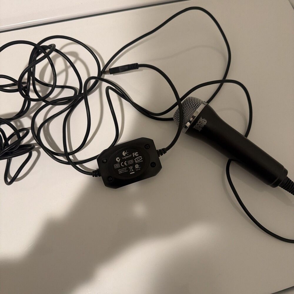 Logitech ROCK BAND A-0234A USB WIRED MICROPHONE Wii PS2 PS3 PS4 Xbox 360 TESTED